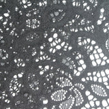 Black Floral Lace, Nylon — photo 3