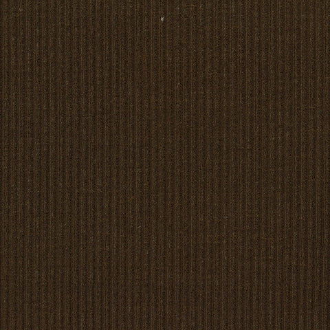 Brushed Viscose Acrylic Stretch Rib Knit Fabric, 260 gsm, 165 cm — Brown