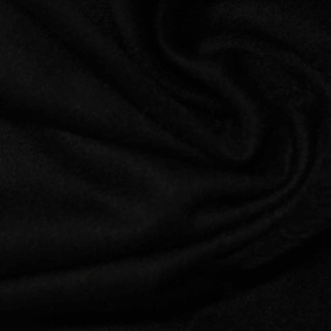 Faux Suede Fabric, 170 gsm, 150 cm — Black