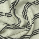 Dark Grey Horizontal-Stripe Chunky Knit, Viscose-Poly — photo 3