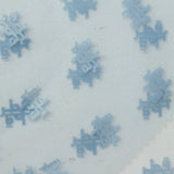 Jacquard Flocked 100% Polyester Knit Fabric, 30 gsm, 150 cm — Blue — photo 3