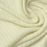 Brushed Rib Knit Fabric, 280 gsm, 160 cm — Yellow — photo 3