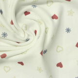 Red Hearts Rib Knit, Polyester — photo 3