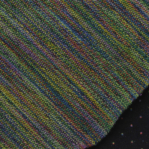 Black Dots French Terry, Cotton-Poly, 180 gsm