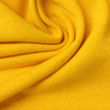 Cotton Polyester French Terry Fabric, 270 gsm, 180 cm — Yellow — photo 3
