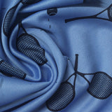 Black Lines Birdseye Knit, Polyester — photo 3