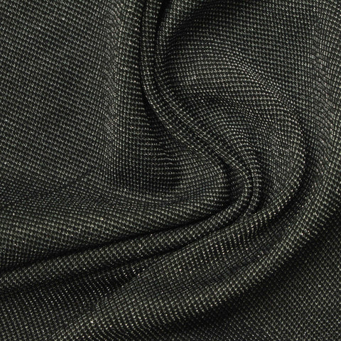 White Marl Piqué Knit, Polyester