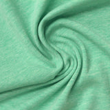 Light Green Marl Jersey Knit, Cotton — photo 3