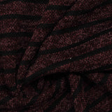 Black Stripes Knit, Polyester — photo 3