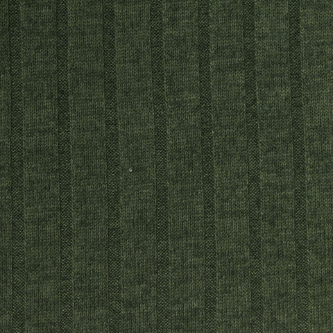 Polyester Stretch Rib Knit Fabric, 240 gsm — Green, ref EF-268295
