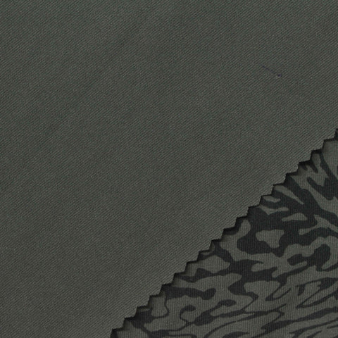 Dark Grey Animal Print Jersey Knit, Polyester