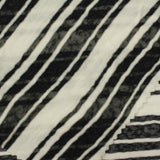 Black Horizontal-Stripe Chunky Knit, Viscose-Poly — photo 3