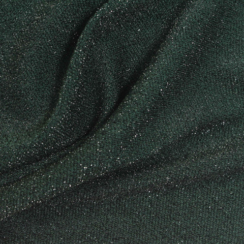 Dark Green Marl French Terry, Nylon-Metallic