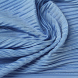 Polyester Stretch Crepe Fabric, 180 gsm, 160 cm — Blue — photo 3