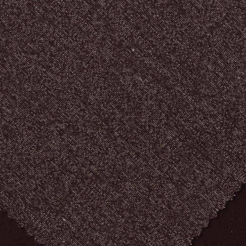 Viscose Nylon Stretch Ponte Knit Fabric, 350 gsm, 160 cm — Brown