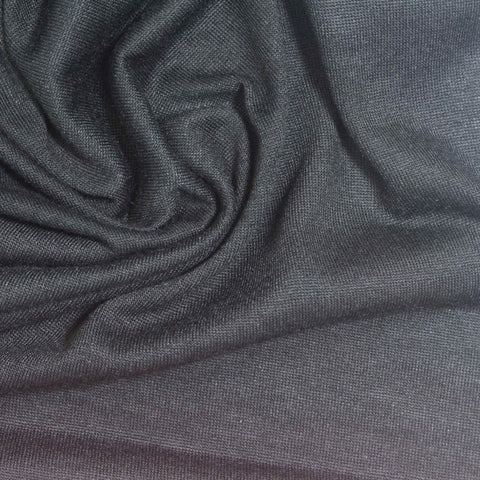 Dark Grey Marl Jersey Knit, Poly-Viscose, 143 gsm