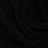 100% Polyester Chenille Fabric, 286 gsm, 175 cm — Black — photo 3