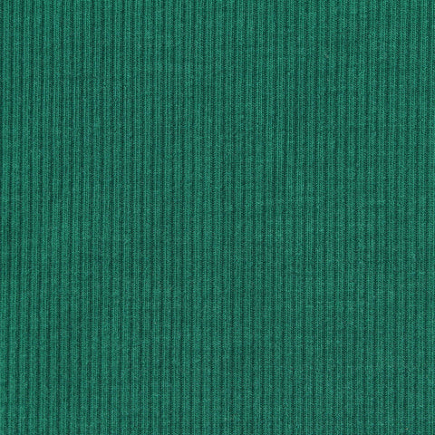 Polyester Stretch Rib Knit Fabric, 300 gsm, 120 cm — Green