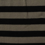 Black Diagonal-Stripe Rib Knit, Cotton — photo 3