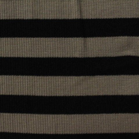 Black Diagonal-Stripe Rib Knit, Cotton