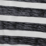 Black Horizontal-Stripe Knit, Poly-Viscose — photo 3
