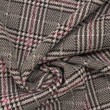 Black Plaid Jacquard, Polyester — photo 3