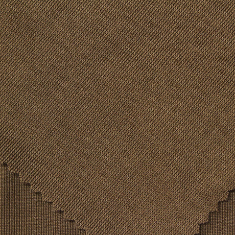 Polyester Stretch Rib Knit Fabric, 240 gsm, 180 cm — Khaki