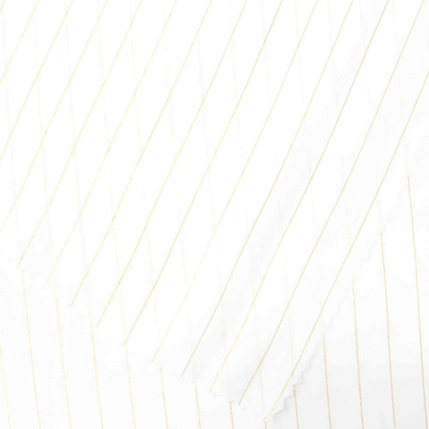Light Yellow Vertical-Stripe Chiffon, Polyester