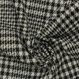 Black Houndstooth Knit, Polyester — photo 3
