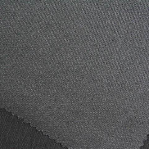 Polyester Viscose Stretch Scuba Knit Fabric, 310 gsm, 160 cm — Black