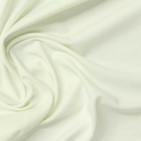 Nylon Stretch Jersey Knit Fabric, 150 gsm, 165 cm — White