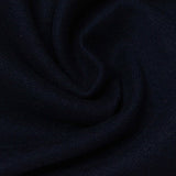 Brushed Polyester Stretch Knit Fabric, 486 gsm, 160 cm — Navy — photo 3
