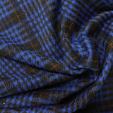 Blue Houndstooth Knit, Polyester — photo 3