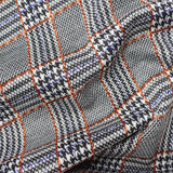 Black Houndstooth Jacquard, Polyester — photo 3