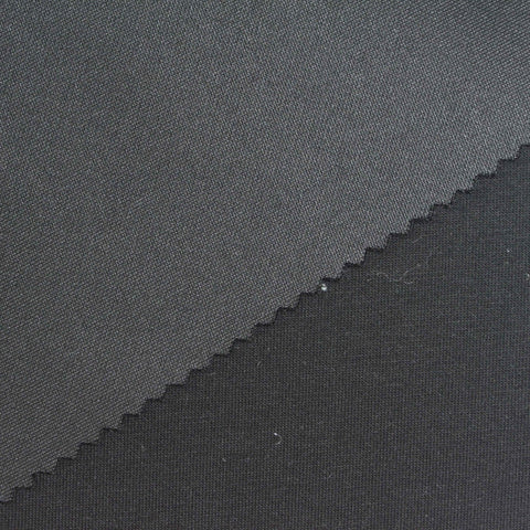 Scuba Knit Fabric, 320 gsm, 160 cm — Black, ref EF-267681