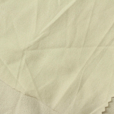 Brushed Polyester Stretch Jersey Knit Fabric, 95 gsm, 150 cm — White