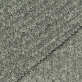 Dark Grey Marl Rib Knit, Poly-Viscose — photo 3
