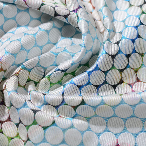 White Dots Jacquard, Poly-Cotton, 270 gsm, 145 cm, ref EF-6733