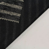 Dark Grey Horizontal-Stripe Rib Knit, Poly-Viscose — photo 3