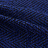Blue Chevron Chunky Knit, Viscose-Poly — photo 3