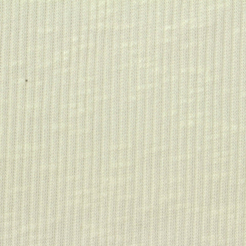 Slub Viscose Polyester Stretch Rib Knit Fabric, 190 gsm, 160 cm — Beige