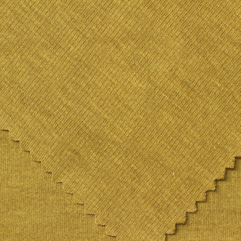 Viscose Acrylic Blend Stretch Rib Knit Fabric, 250 gsm, 165 cm — Khaki