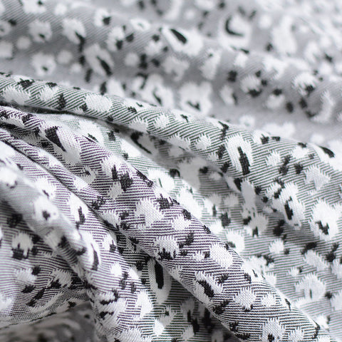 Black Leopard Jacquard, Polyester, 185 gsm