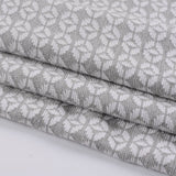 Grey Tone-on-Tone Interlock Knit, Poly-Cotton — photo 3