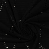 Black Openwork-Diamond Jacquard, Viscose — photo 3