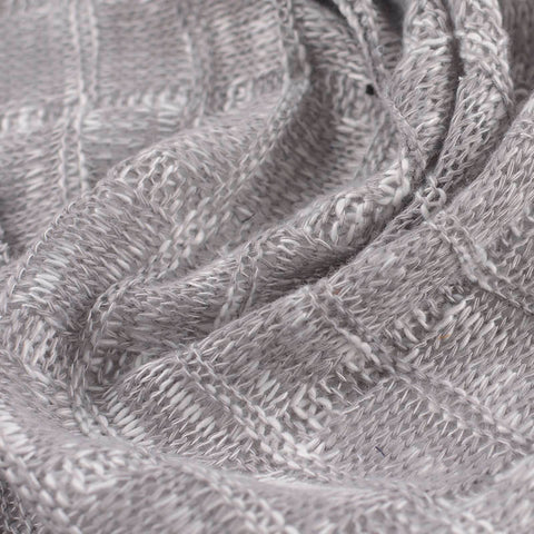 Light Grey Check Jacquard, Polyester