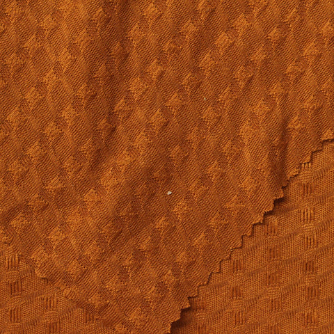 Orange Tone-on-Tone Jersey Knit, Polyester, 190 gsm