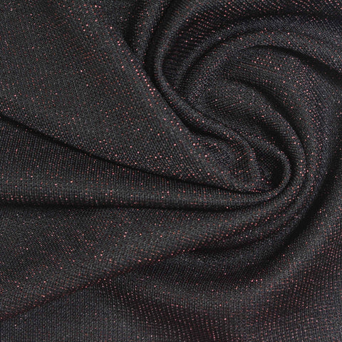 Dark Grey Marl Knit, Nylon-Metallic, 200 gsm, 148 cm