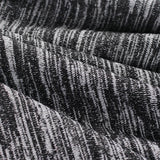 Black Marl Chunky Knit, Poly-Viscose — photo 3