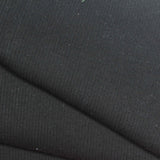 Polyester Stretch Rib Knit Fabric, 465 gsm, 120 cm — Black — photo 3